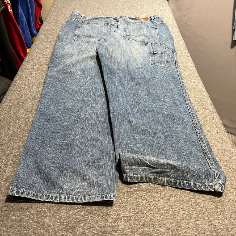 Ecko Unltd Denim Foundry Baggy Carpenter Jeans Mens 40x33 Blue Medium Wash Y2K